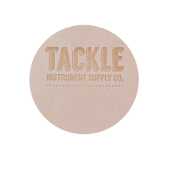 Tackle Leather Bass Drum Beater Patch - Natural