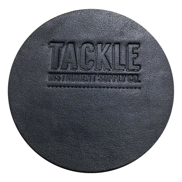 Tackle Leather Bass Drum Beater Patch Large - Black