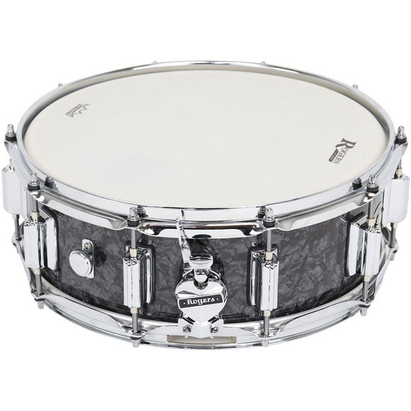 Rogers SuperTen Wood Series Snare Drum in Black Pearl Finish - 14 x 5