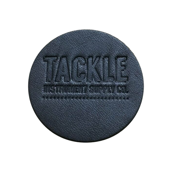 Tackle Leather Bass Drum Beater Patch - Black