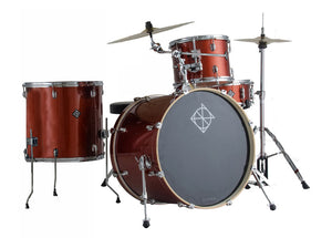 Dixon Spark Series 4 Piece Drum Kit with Cymbals in Champagne Sparkle
