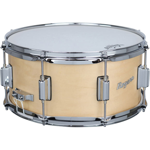 Rogers PowerTone Series Wood Shell Snare Drum in Satin Natural - 14 x 6.5