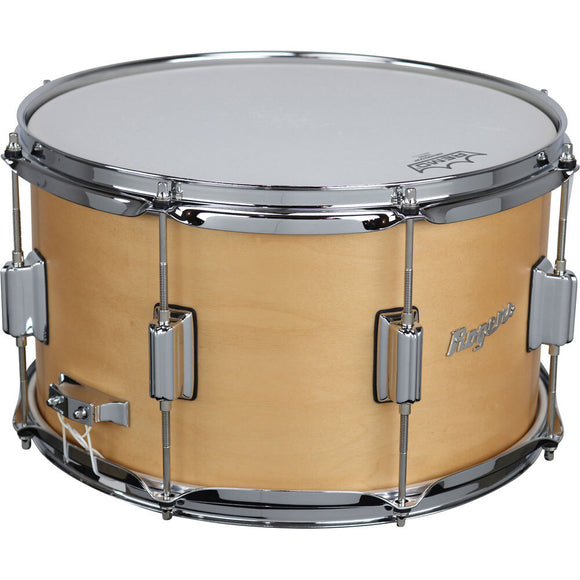 Rogers PowerTone Series Wood Shell Snare Drum in Satin Natural - 14 x 8