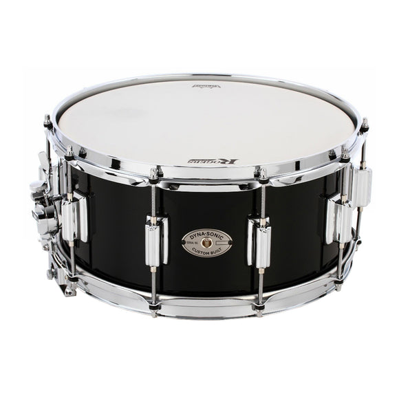Rogers Dyna-Sonic Black Lacquer Snare Drum - 14 x 6.5