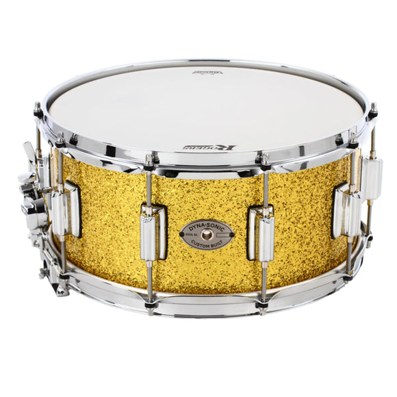 Rogers Dyna-Sonic Gold Sparkle Lacquer Snare Drum - 14 x 6.5