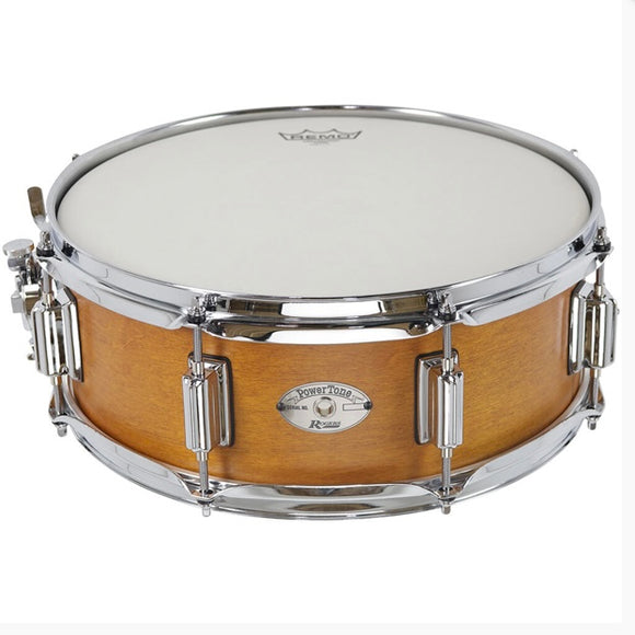 Rogers Tower Series Wood Shell Snare Drum in Satin Fruitwood Stain - 14 x 5