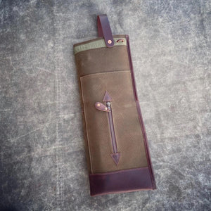Tackle Waxed Canvas Bi-Fold Stick Bag - Forest Green