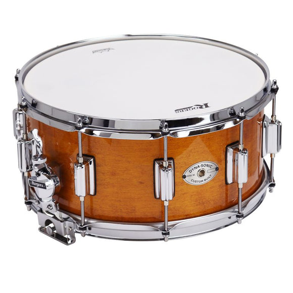 Rogers Tower Series Wood Shell Snare Drum in Satin Fruitwood Stain - 14 x 6.5