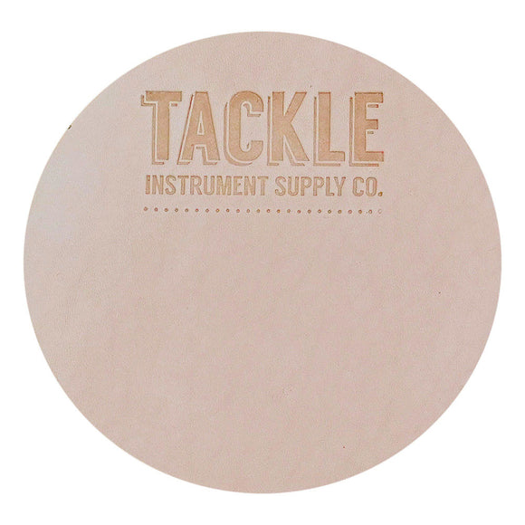 Tackle Leather Bass Drum Beater Patch Large - Natural